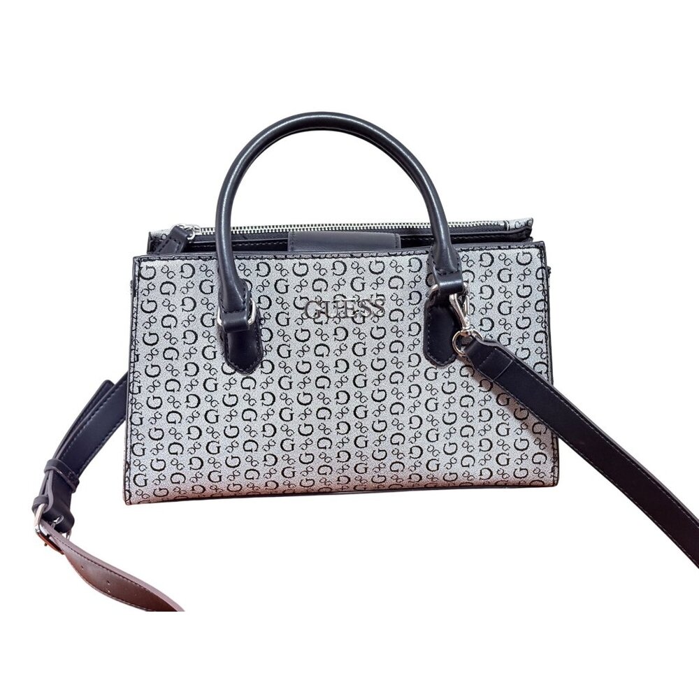 NWOT GUESS CROSSBODY TOTE PURSE GRAY AND BLACK COLOR CASUAL PARTY WORK